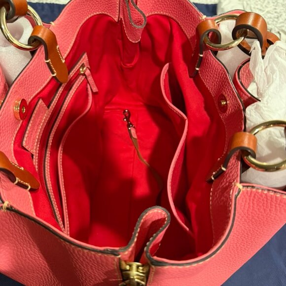 Dooney & Bourke Pink Leather Handbag - Picture 8 of 16